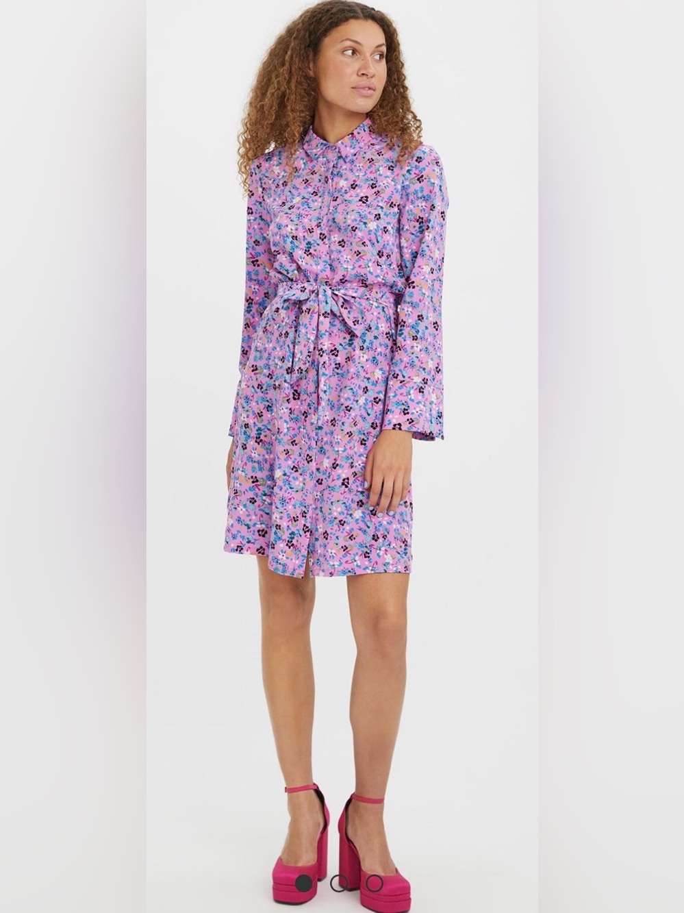 Vero Moda Lucia Floral Shirt Dress